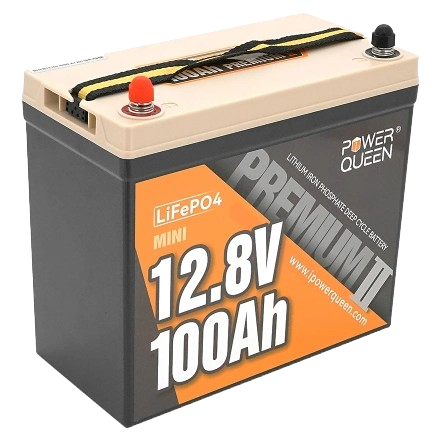 Аккумулятор Power Queen Mini LiFePO4 12,8V 100 Ah IP65 Черный (33352894)