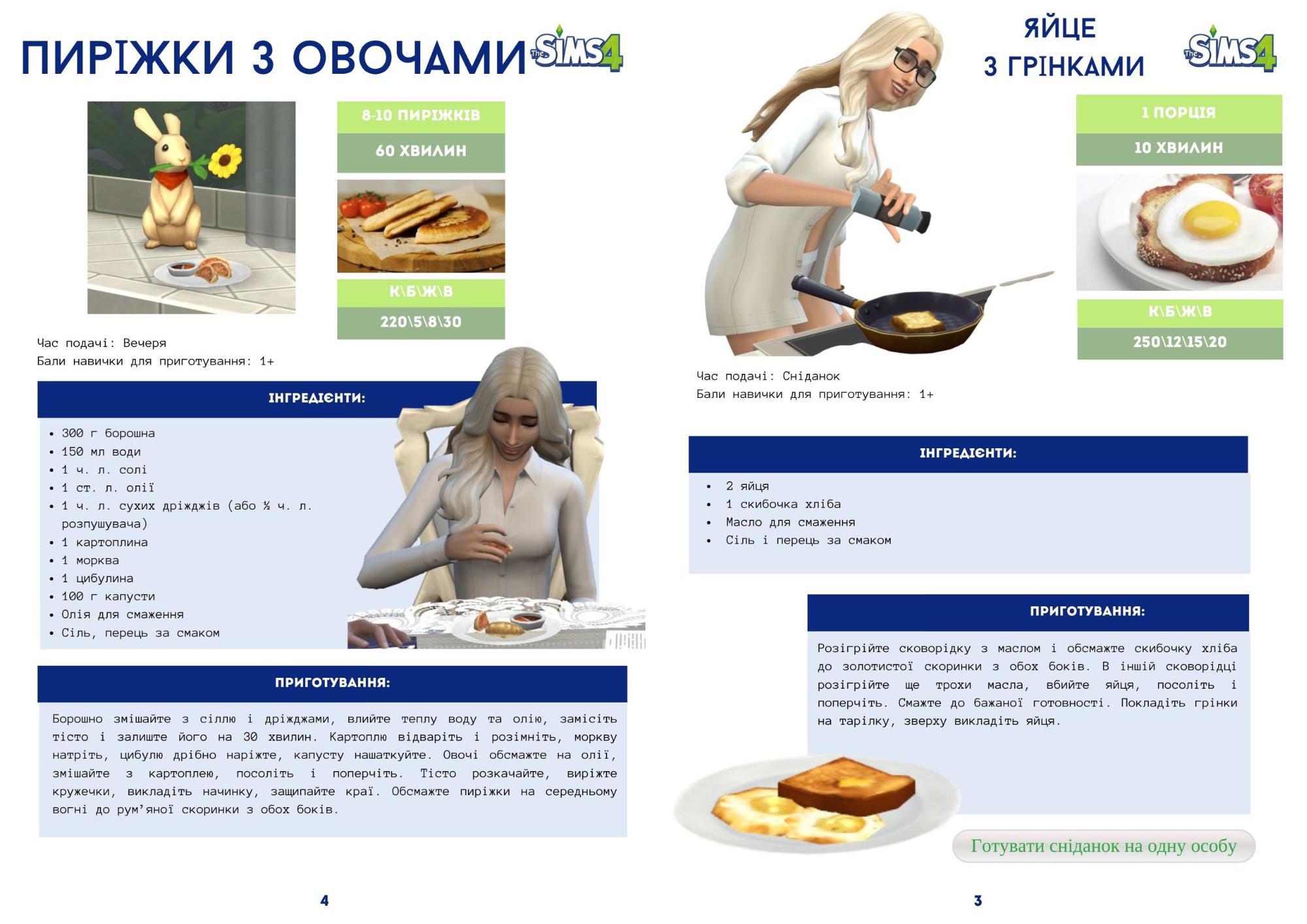 Книга рецептів "The Sims" - фото 3 Книга рецептів "The Sims" - фото 3
