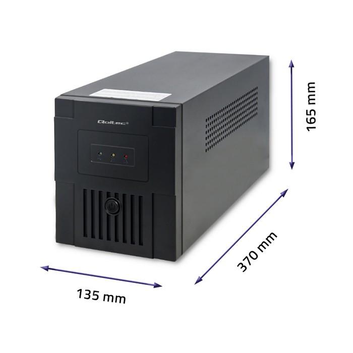 Джерело безперебійного живлення Qoltec Poland Monolith 1500VA 900W (53974) - фото 6