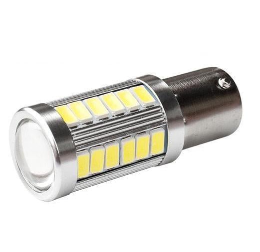 Лампа в автомобіль LED 1156 BA15S P21W 33 SMD Білий - фото 1