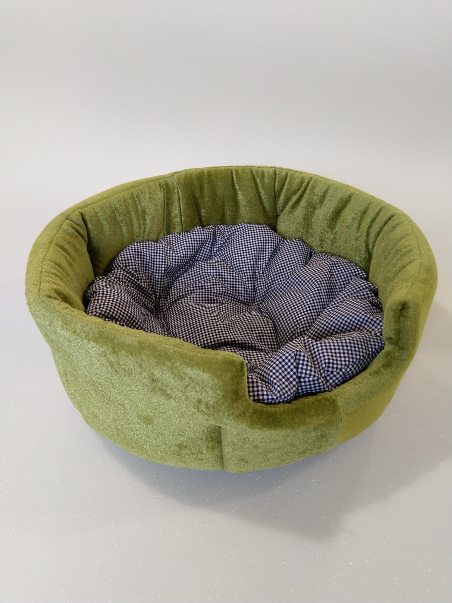 Лежанка для собак и кошек Luch home с подушкой 38х38х15 см Хаки (26890862) - фото 3 Лежанка для собак и кошек Luch home с подушкой 38х38х15 см Хаки (26890862) - фото 3