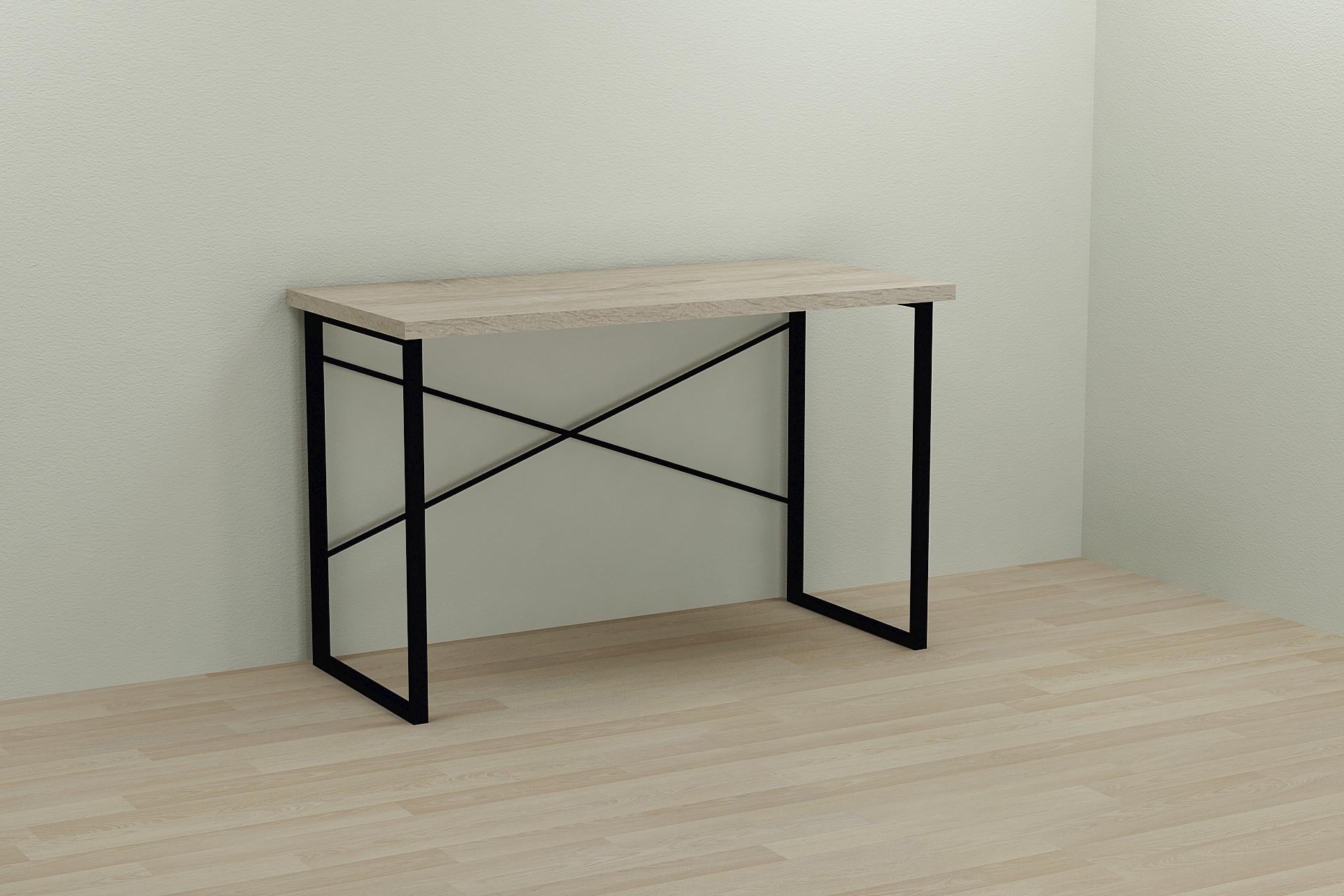 Стіл комп'ютерний Ferrum-decor Дейв ДСП 32 мм 75x120x60 см Чорний/Дуб Сонома (FRD-101979)