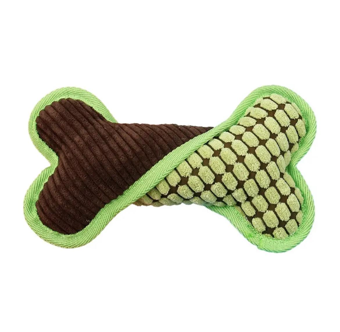 Игрушка для собак Косточка плюшевая Green (213213)