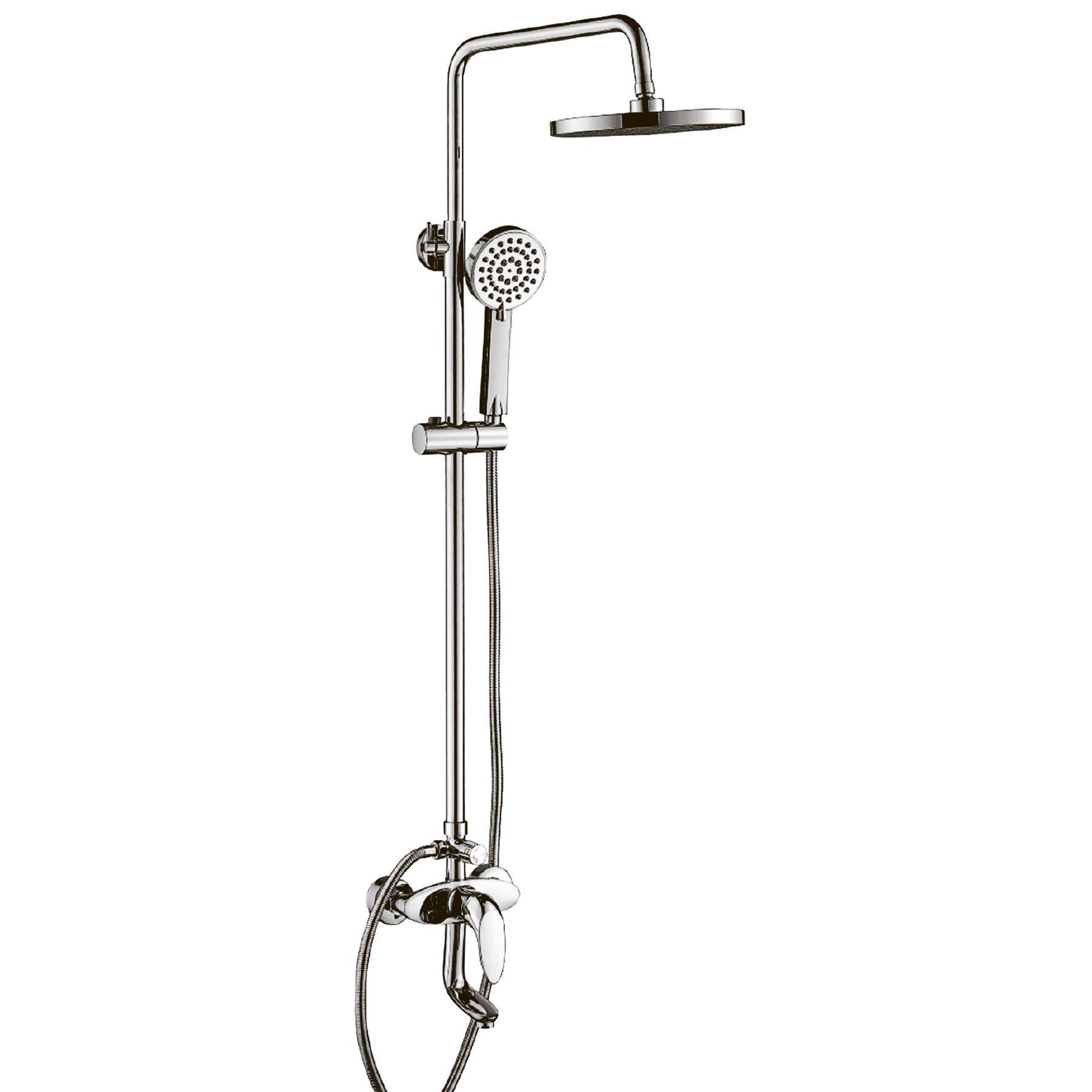 Душевая система со смесителем Globus Lux DS-002A 000014986 Хром (110351)