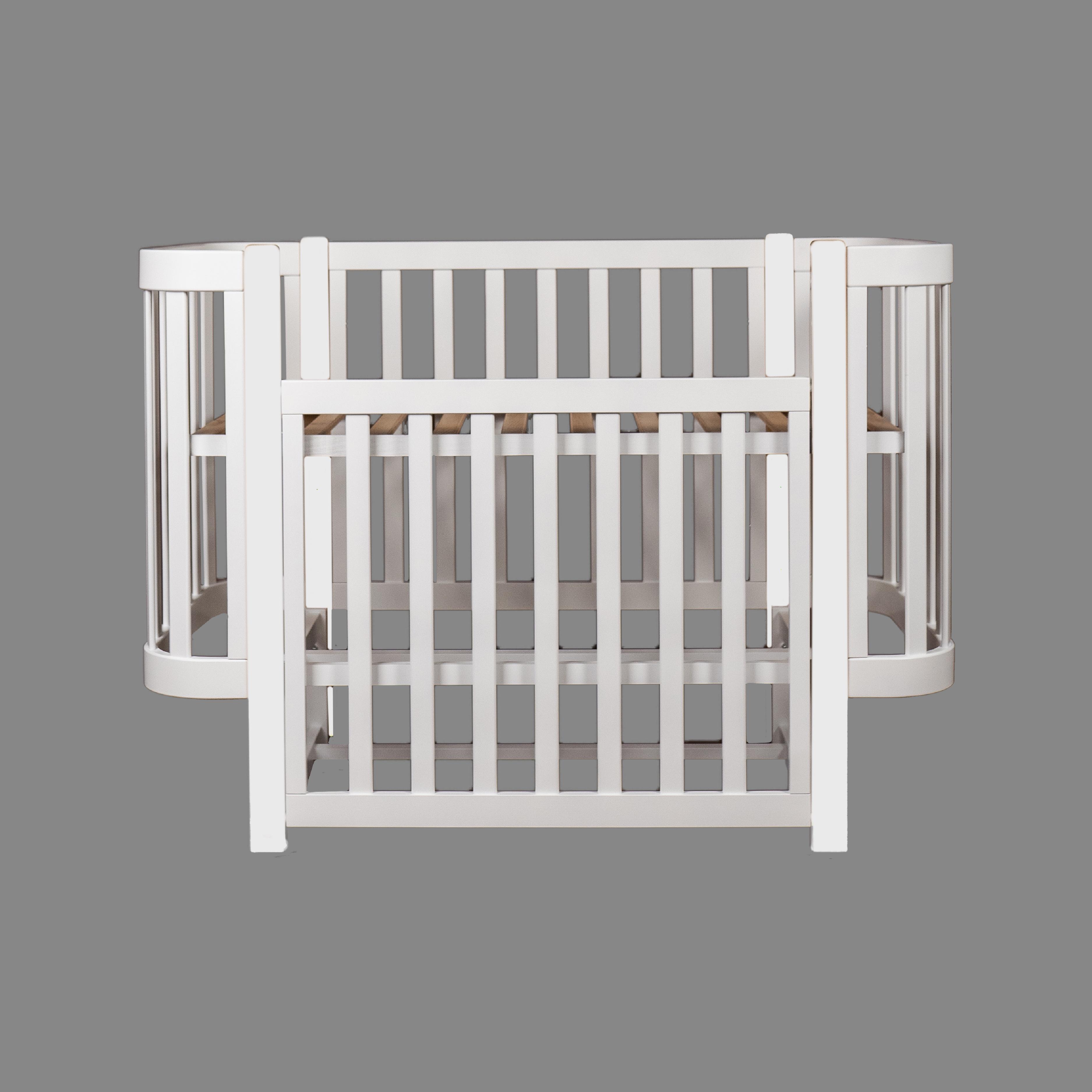 Детская кроватка Dominanta Милано с маятником и опускной боковиной Белый (ЛД 7 Б_01) - фото 5