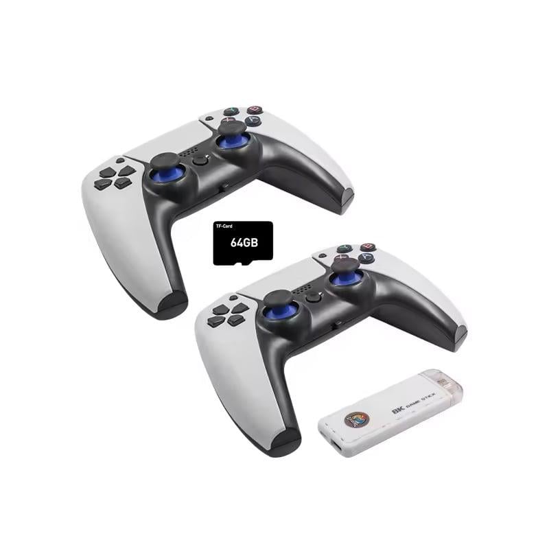 Ігрова консоль Data Frog X6 Game Stick 64GB приставка гейм стік +39800 ігор 300 W Білий (H133)