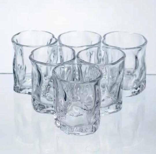 Набор стопок Yiwu Ice Shots стеклянных 60 мл 6 шт. Прозрачный (HP-17-66)
