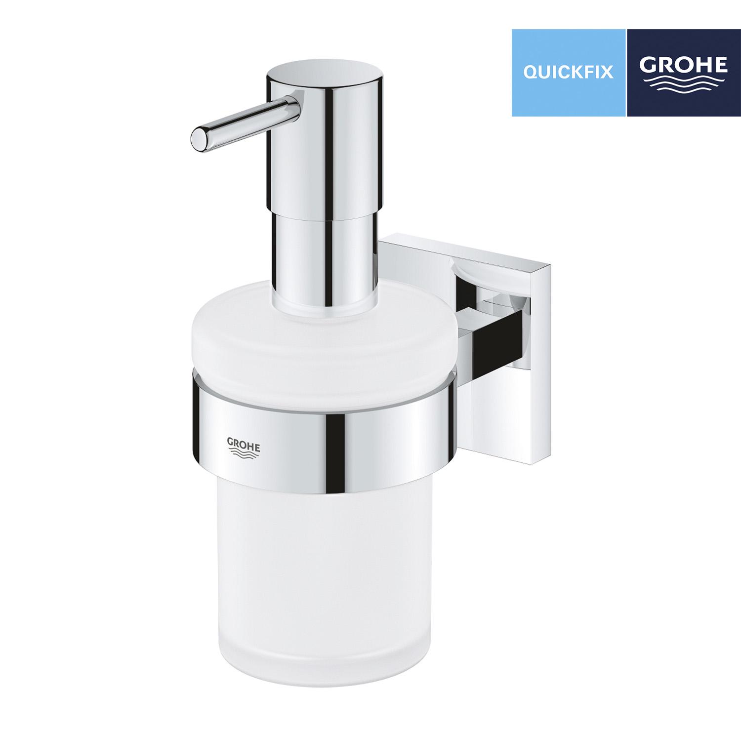 Дозатор для рідкого мила Grohe QuickFix Start Cube 41098000 CV033400 настінний 160 мл Хром (214931) - фото 3