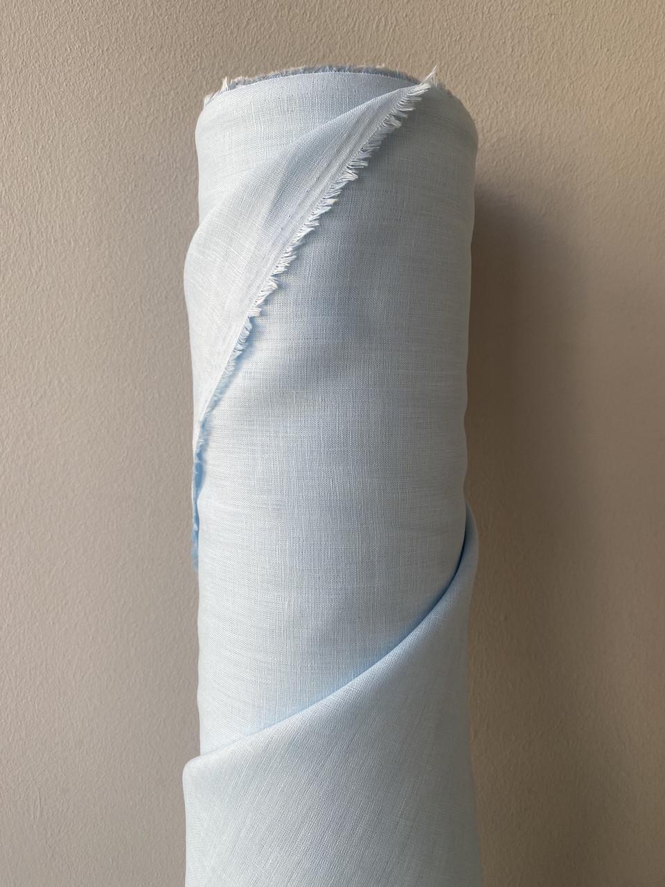 Тканина LINEN PLUS 100% льон 143 см 1347 Світло-блакитний - фото 7 Тканина LINEN PLUS 100% льон 143 см 1347 Світло-блакитний - фото 7