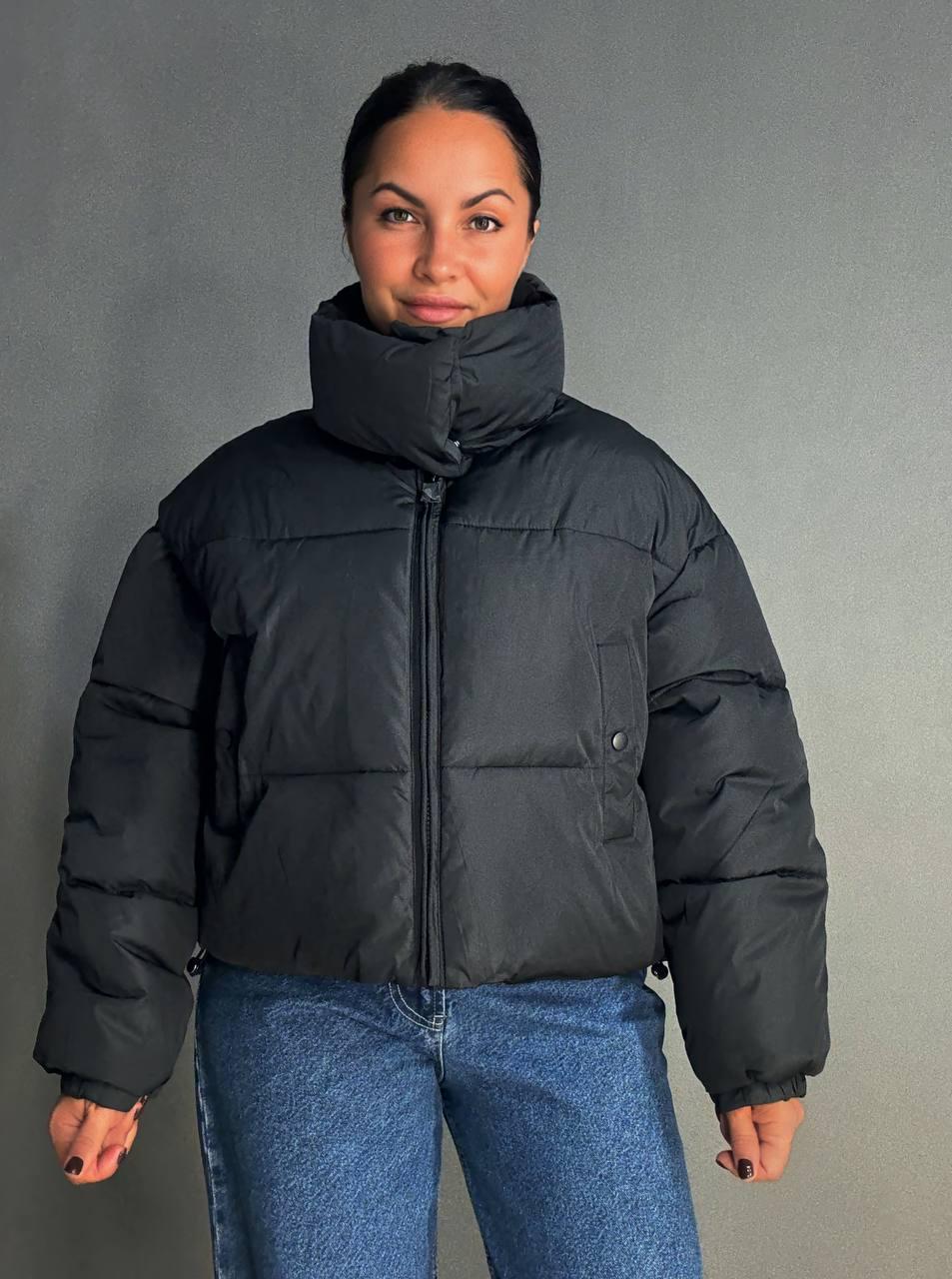 Куртка женская LADY YEP 10043 короткая на молнии с воротником р. 44 Черный (4826) - фото 9 Куртка женская LADY YEP 10043 короткая на молнии с воротником р. 44 Черный (4826) - фото 9