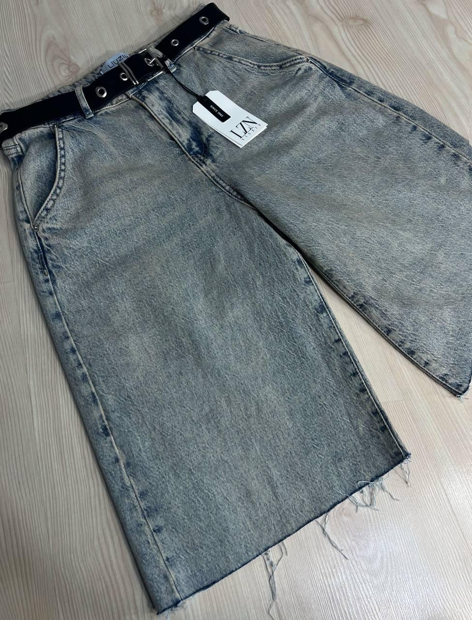 Шорти жіночі джинсові LIUZIN 1358 SKATER бермуди подовжені з чорним ремінем р. 25 Блакитний (24139843) - фото 6 Шорти жіночі джинсові LIUZIN 1358 SKATER бермуди подовжені з чорним ремінем р. 25 Блакитний (24139843) - фото 6