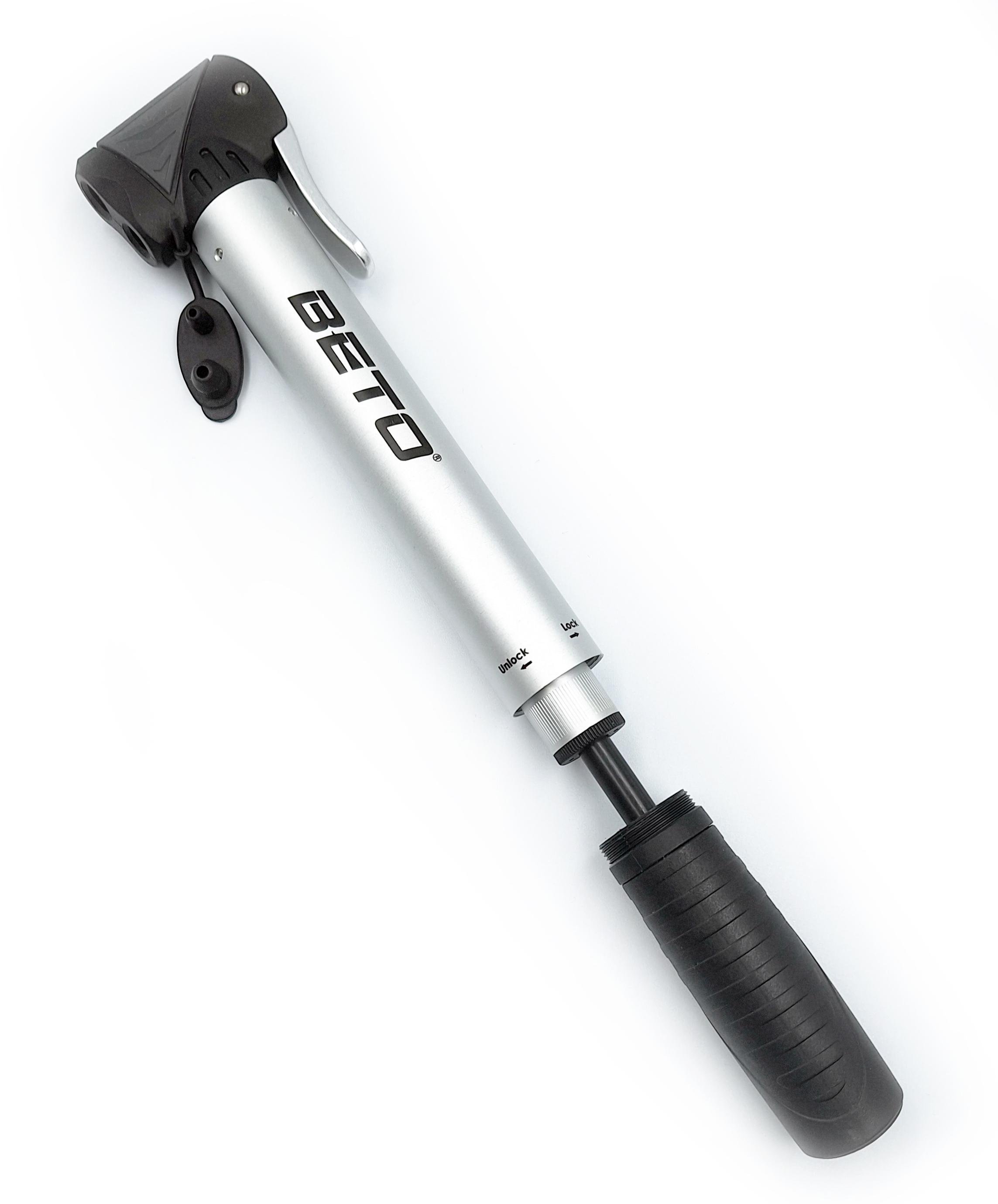 Насос велосипедный Beto 026 алюминиевый телескоп Серебристый (G0000239)