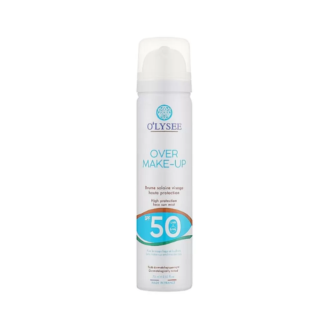 Спрей солнцезащитный для лица O'LYSEE Over Make-Up High Protection SPF50 Face Sun Mist этаж макияжа 75 мл (3520710011310)