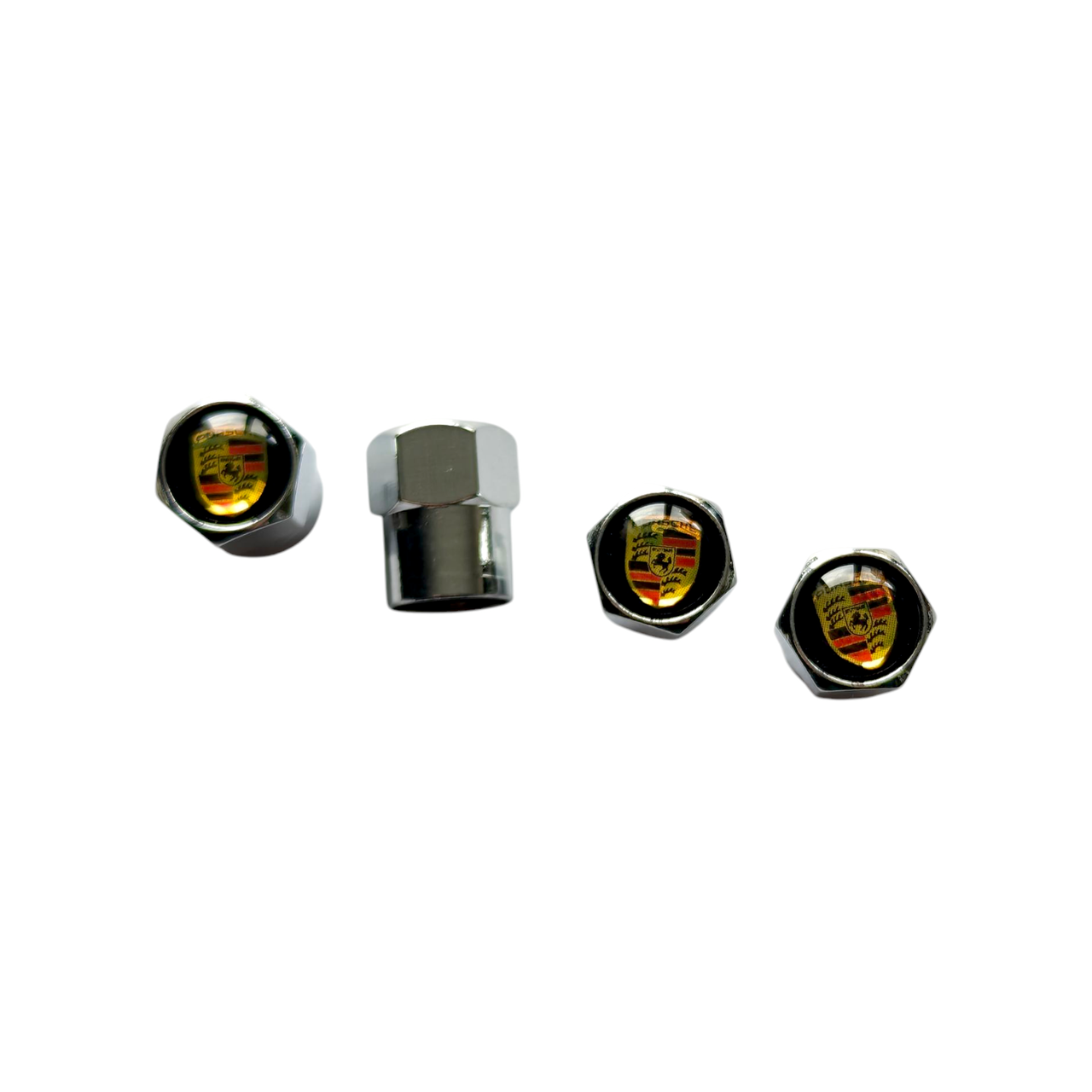 Колпачки на ниппель с логотипом Porsche хромированные (2567524743) Колпачки на ниппель с логотипом Porsche хромированные (2567524743)