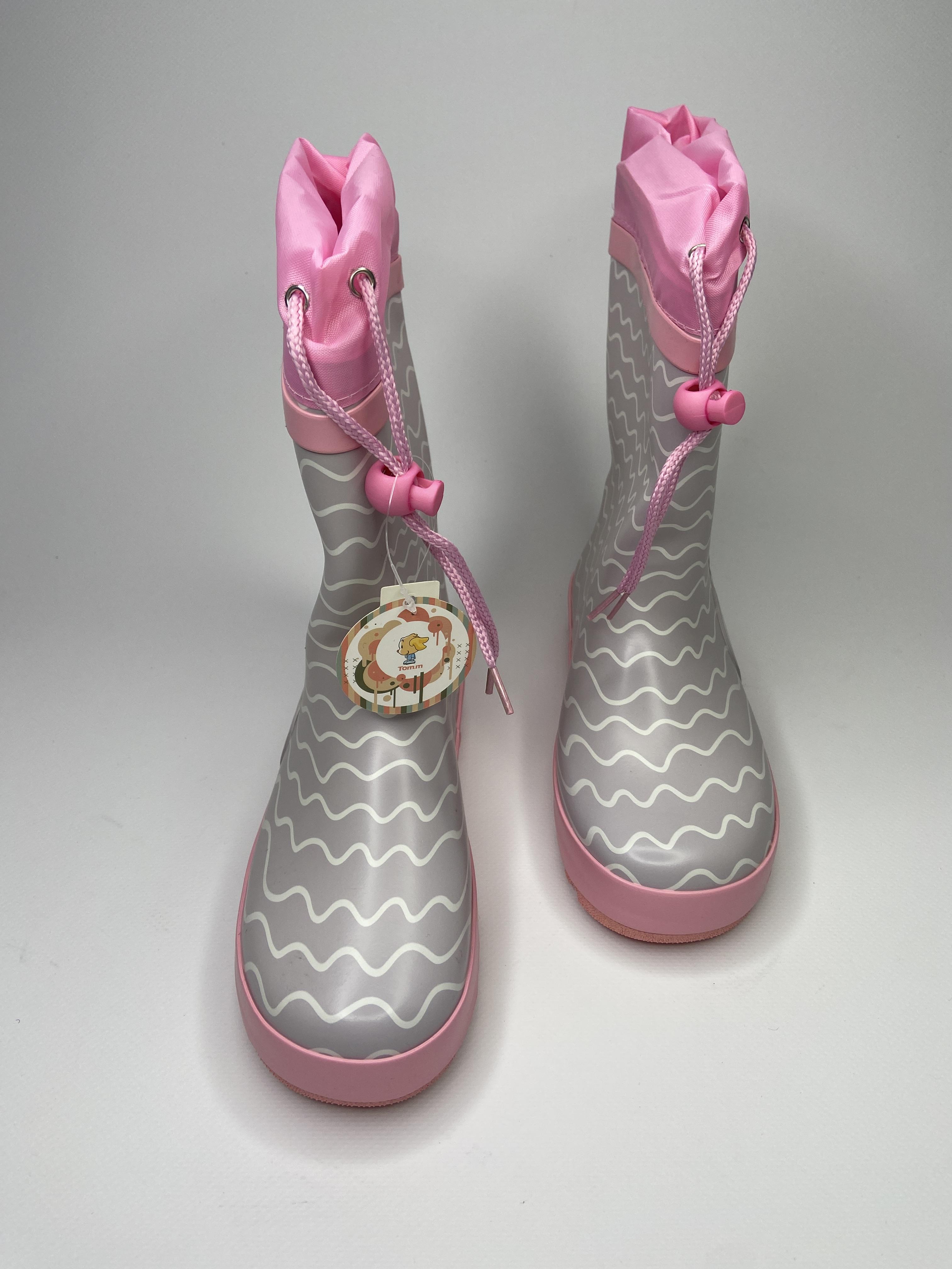 Чоботи гумові для дівчаток TOM.M 341113 р. 34 22,4 см Рожевий (23743495) - фото 2