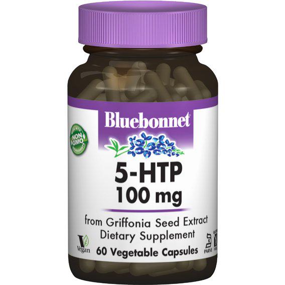 Триптофан Bluebonnet Nutrition 5-HTP 100 мг 60 Veg Caps BLB0051