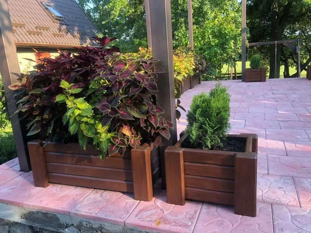 Кашпо для террас Millenium Коричневый (0000679) - фото 5 Кашпо для террас Millenium Коричневый (0000679) - фото 5