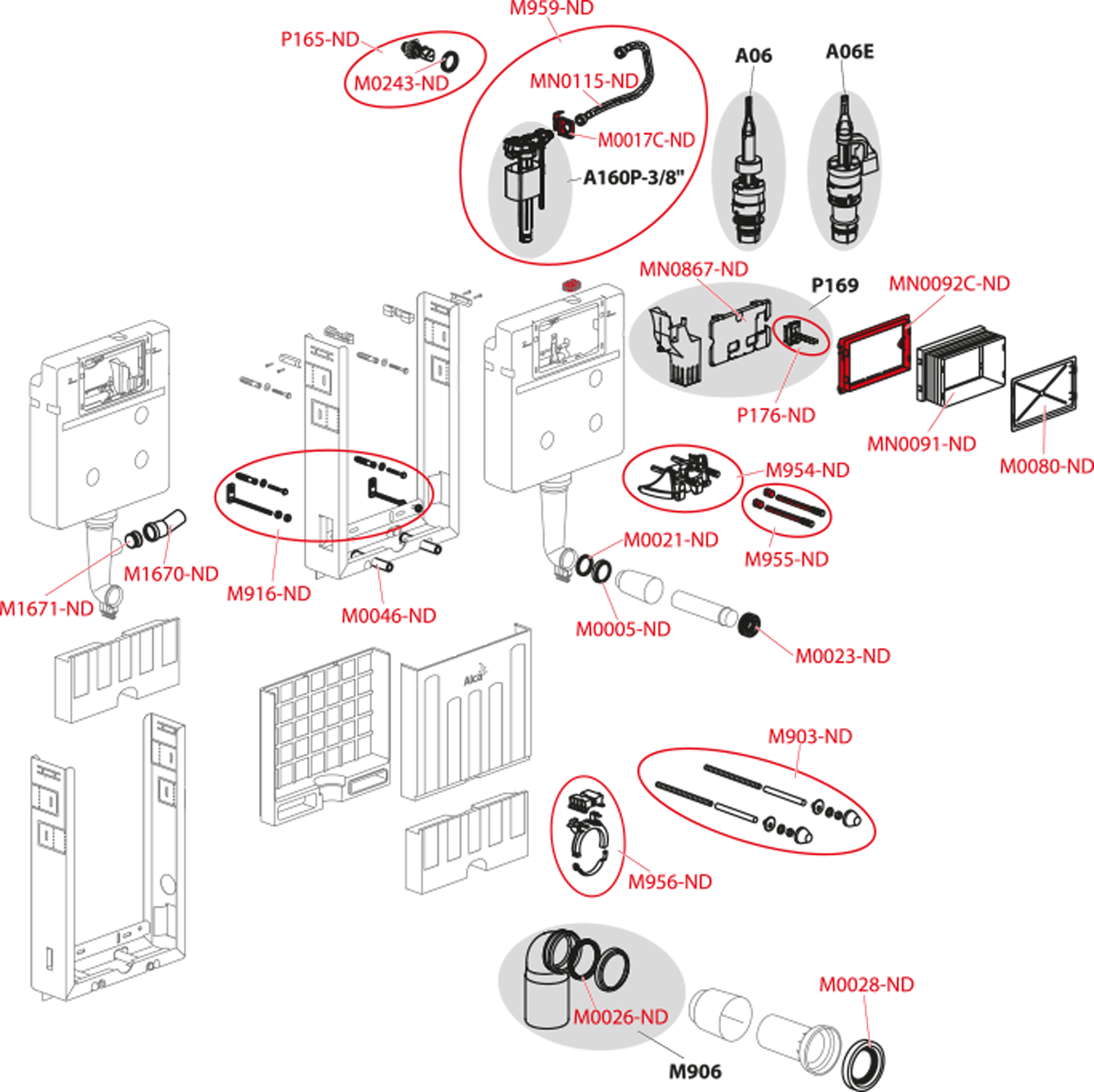 Інсталяційна система для унітазу Alca Plast Renovmodul AM115/1000 (91373) - фото 3