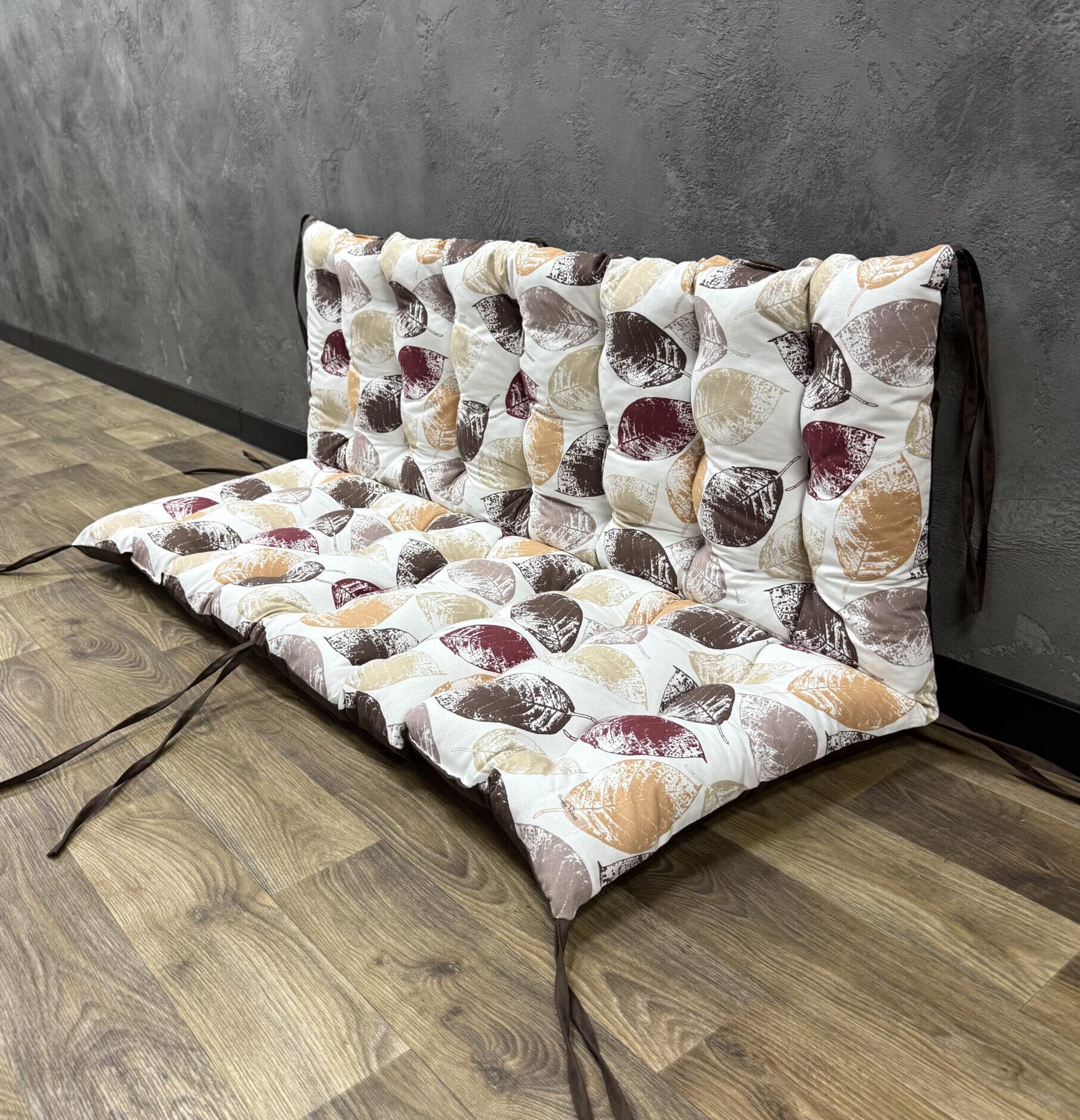 Подушка Comfort Home Autumn leaves на піддони/гойдалки/каркаси/садові меблі панама 100х50х50 см