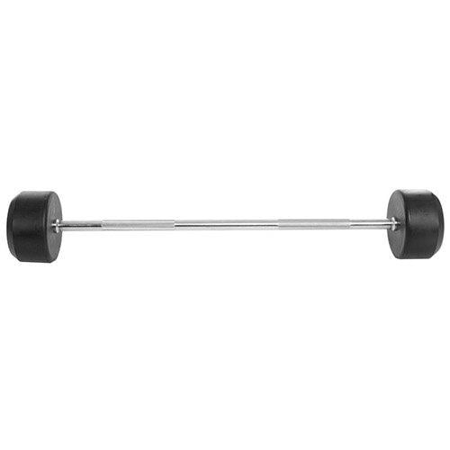 Штанга фиксированная прямая Rubber Coated Barbell Zelart TA-2685 40 кг Черный (58363066) - фото 2