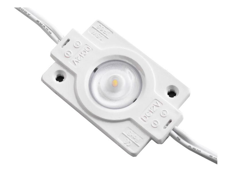 Светодиодный модуль SMD2835 1 LED 12В 1.5Вт IP65 6500К холодный белый (1327)