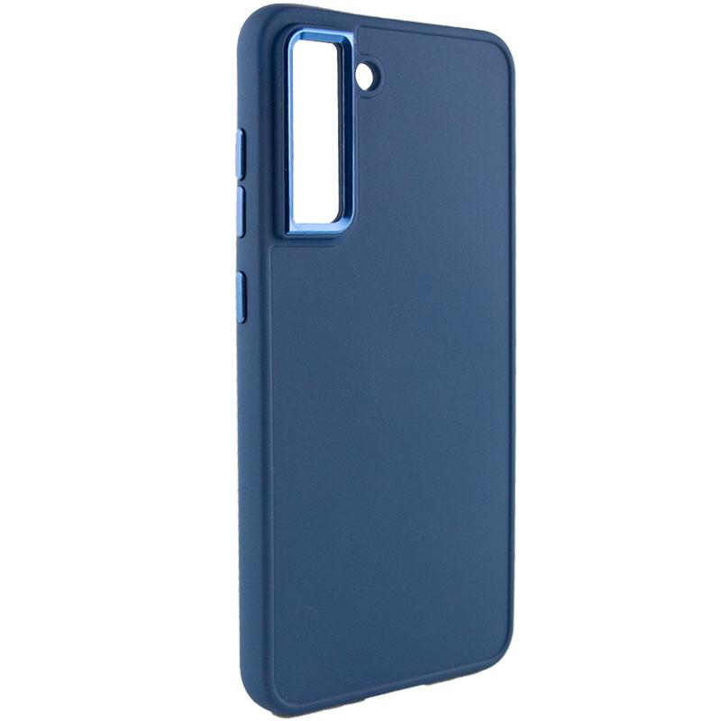 Противоударный TPU чехол Bonbon Metal Style для Samsung Galaxy S24 Синий / Cosmos blue