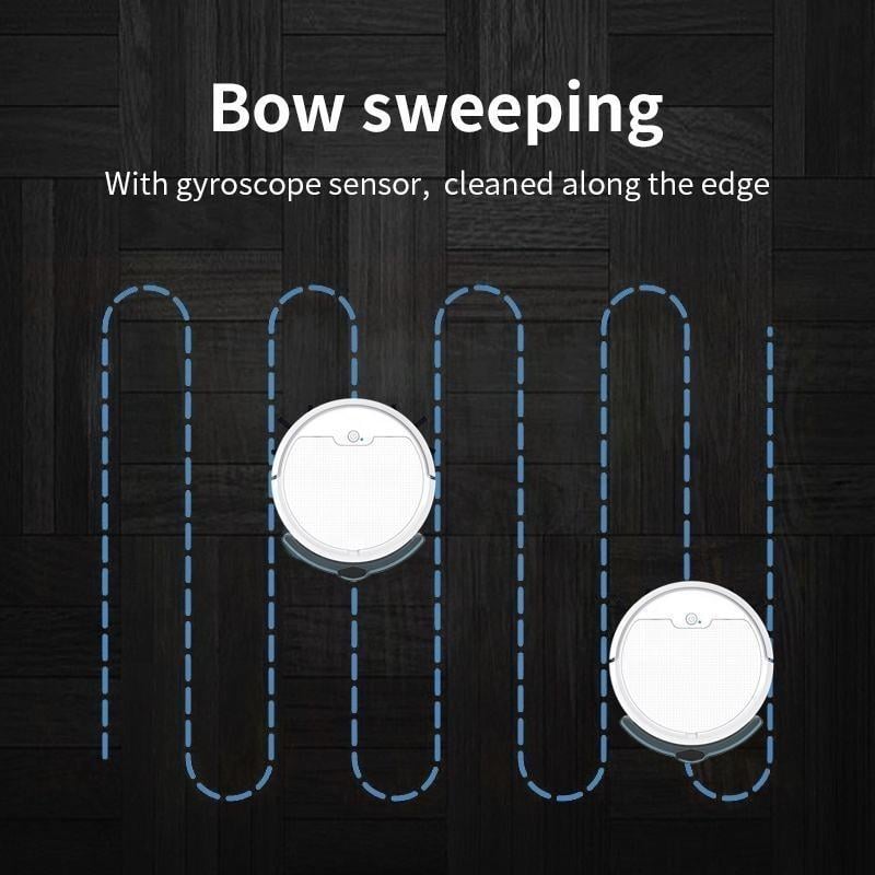 Робот-пылесос Grikey SDJ 3 с баком для воды и приложением для управления 3000 мАч Черный (RT007) - фото 3