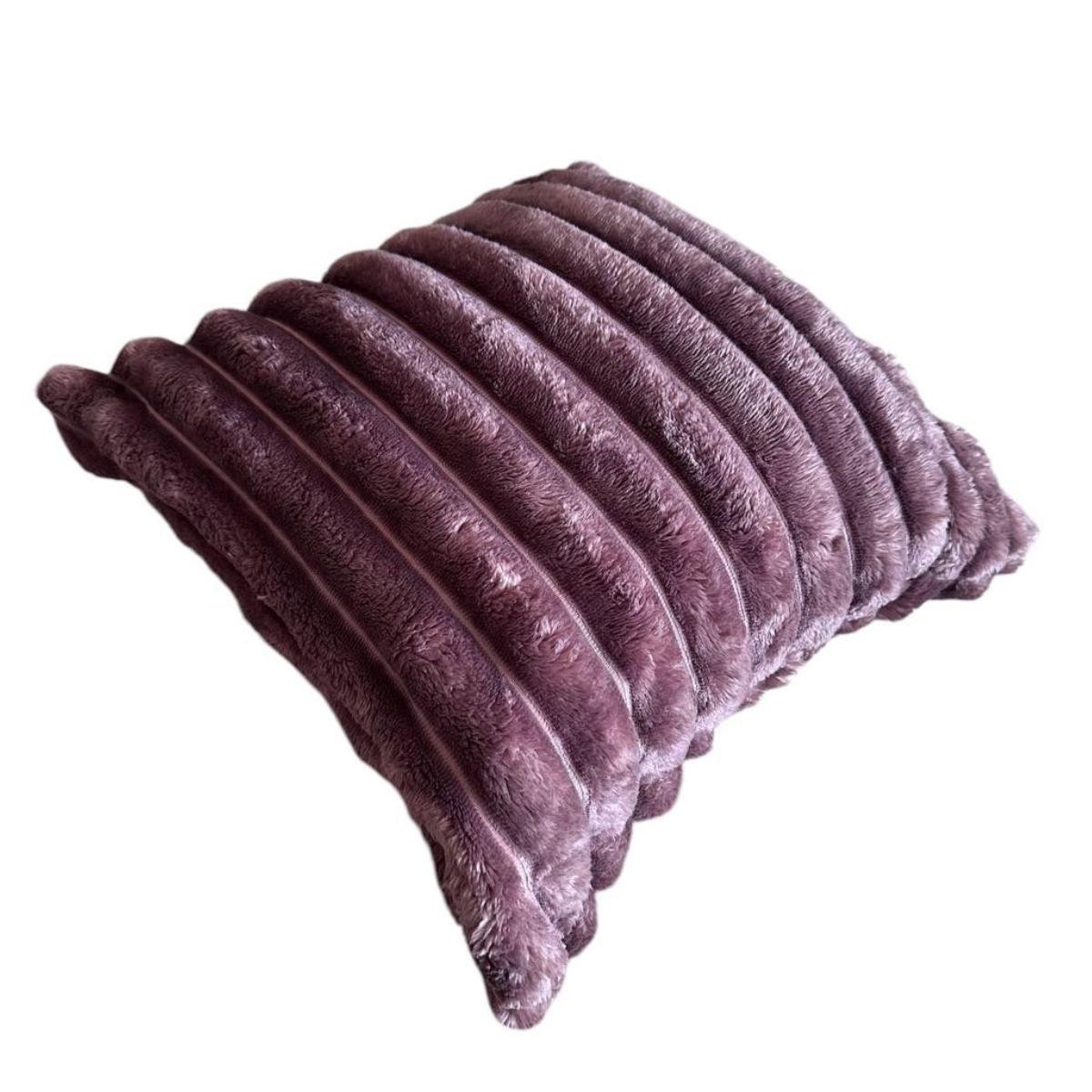 Наволочка на молнии Koloco Шарпей 50х50 см Фиолетовый (39341) - фото 1