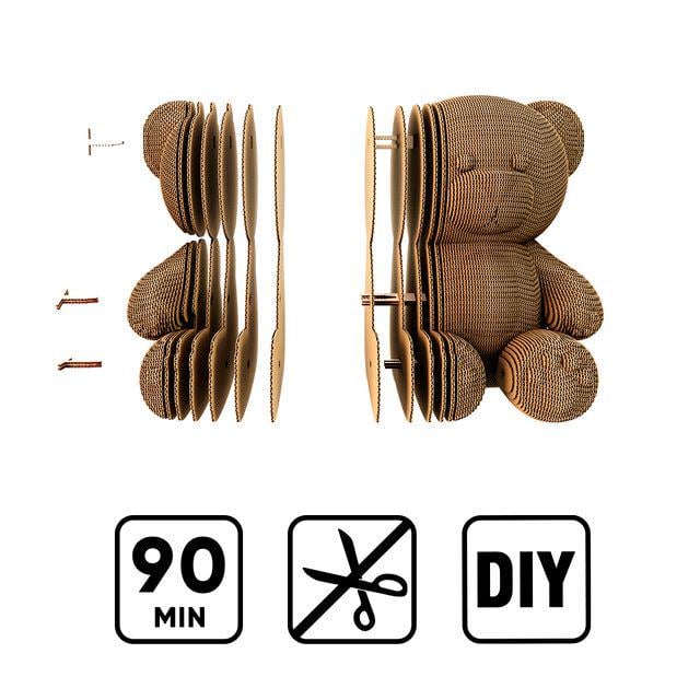 3D Пазл картонний Cartonic Плюшевий ведмедик (CARTTEDDY) - фото 5