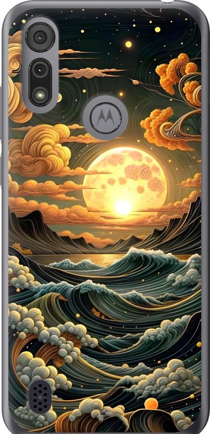 Чехол на Motorola E6s Арт волны (6332u-2001-42517) Чехол на Motorola E6s Арт волны (6332u-2001-42517)