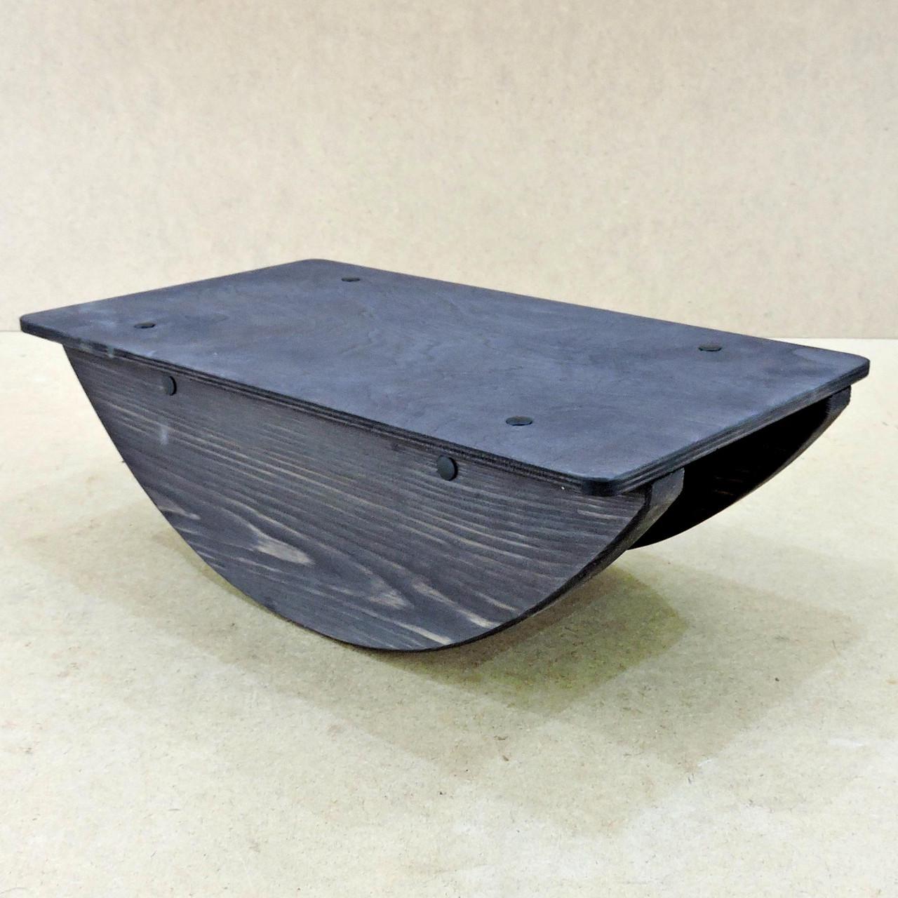 Балансувальна дошка з дерева Канпур 45х25х15 см Венге (БЛН-450112) - фото 1 Балансувальна дошка з дерева Канпур 45х25х15 см Венге (БЛН-450112) - фото 1