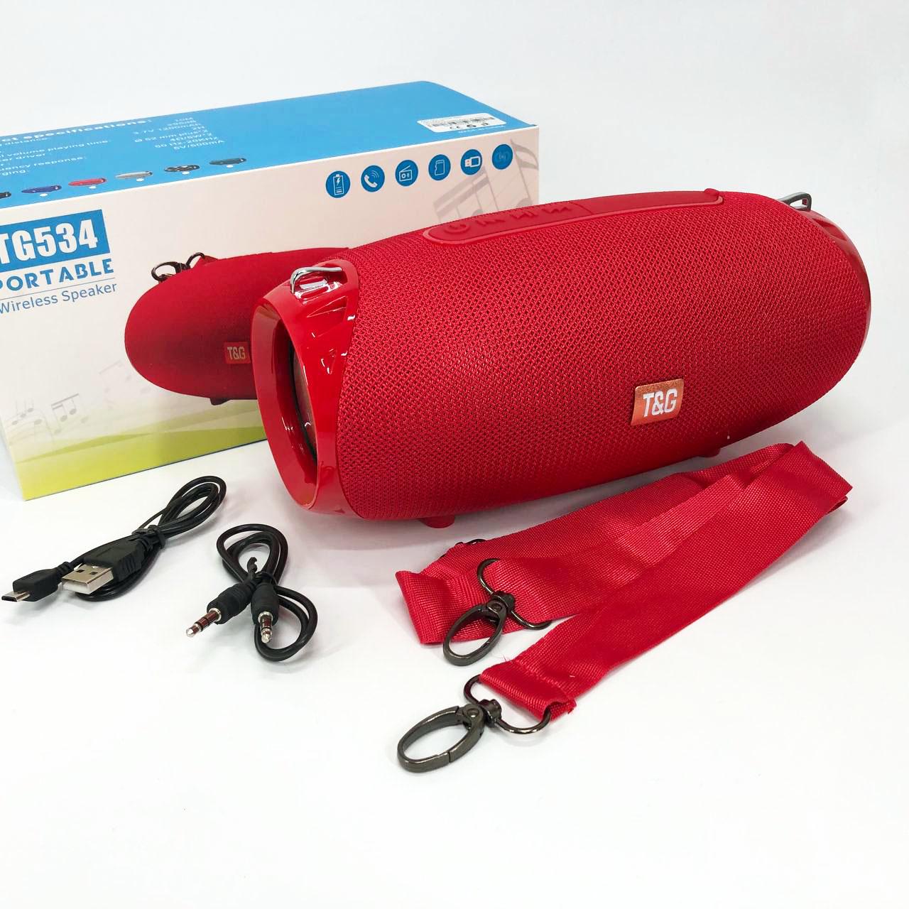 Портативная Bluetooth колонка TG534 SD IPX5 с ремешком Красный - фото 14 Портативная Bluetooth колонка TG534 SD IPX5 с ремешком Красный - фото 14