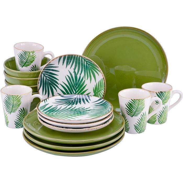 Столовий сервіз Creatable Ibiza на 4 персони 16 пр. Зелений (33459120)