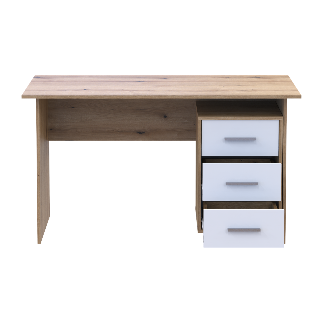Стол офисный Doros Т3 ДСП 120х68х78 см Дуб Эвок/Белый (41901064)