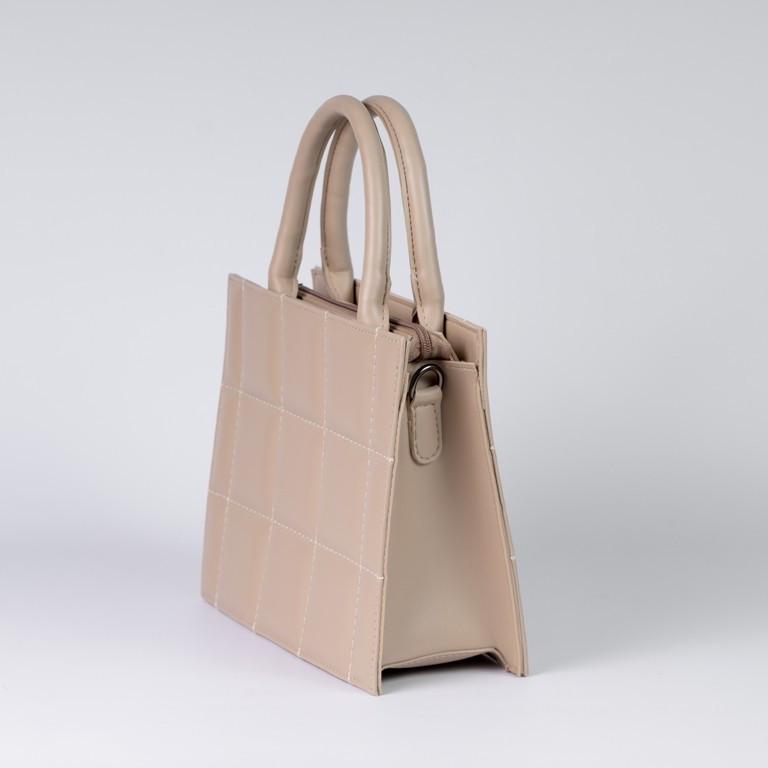 Сумка жіноча XENIA № 60-21 каркасна з глаткою екошкіри Бежевий - фото 2 Сумка жіноча XENIA № 60-21 каркасна з глаткою екошкіри Бежевий - фото 2