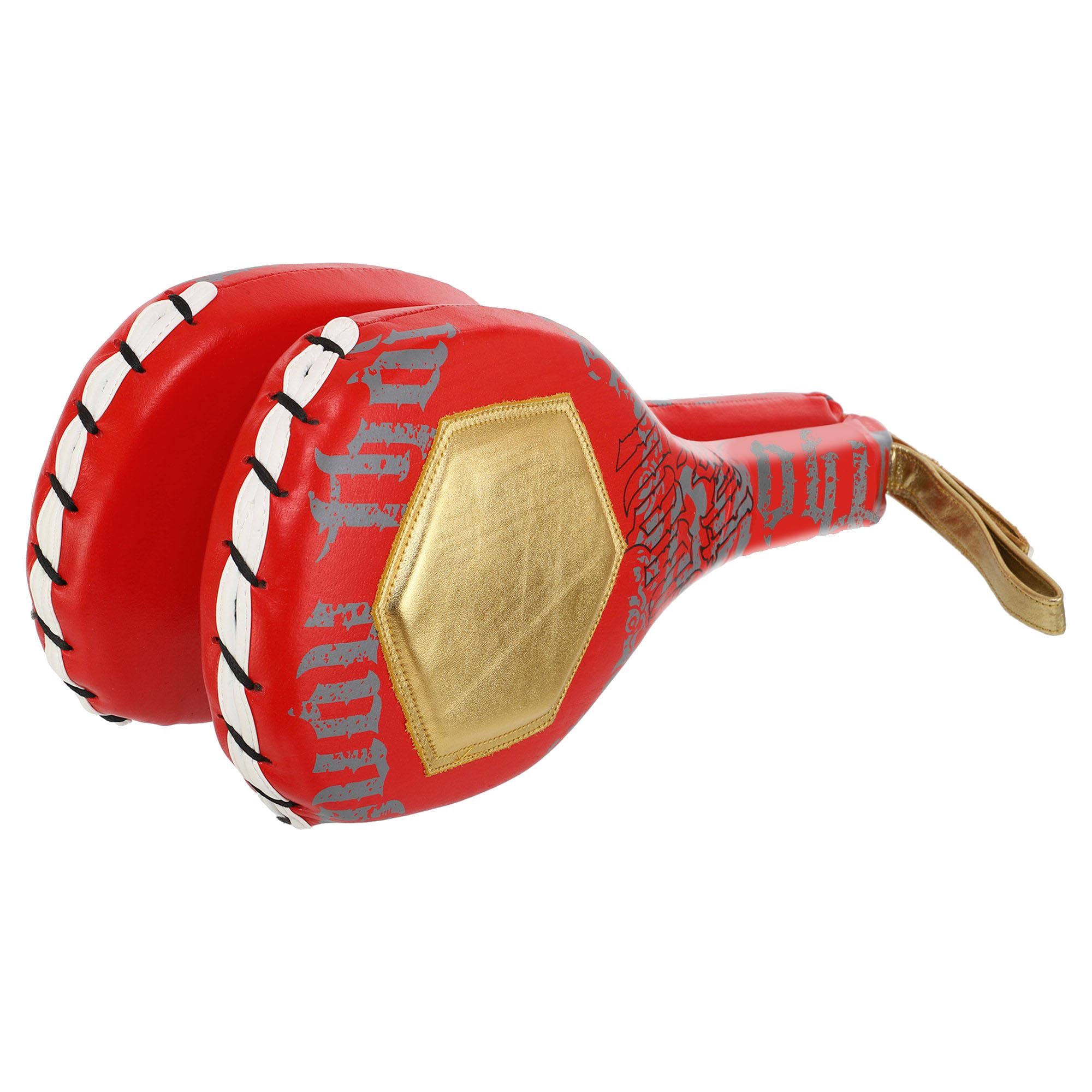 Ракетка для тхеквондо одинарна SP-Sport BO-4998 2 шт. Червоно-золотий (32312172)