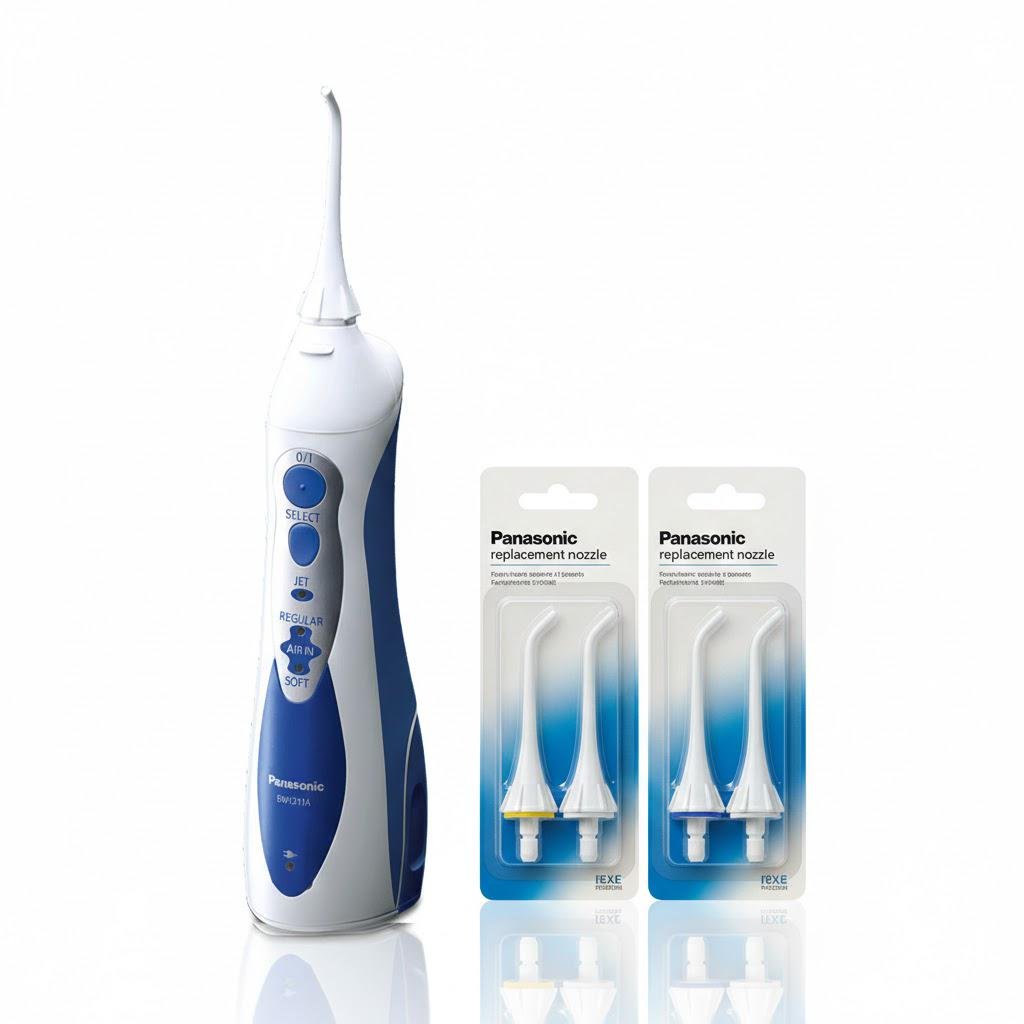 Іригатор Panasonic EW-1211A-321-AS4 з 6 насадками Іригатор Panasonic EW-1211A-321-AS4 з 6 насадками