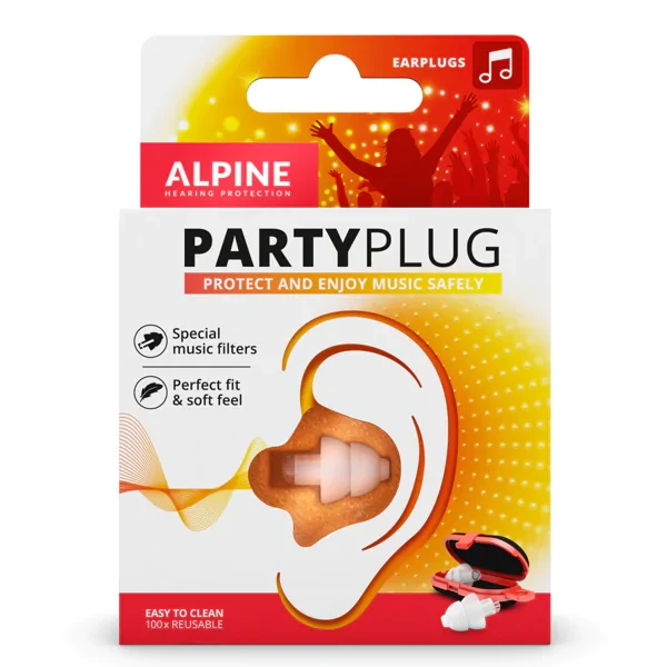 Беруші-навушники Alpine PartyPlug рівномірне зниження гучності багаторазові Білий (31489884)