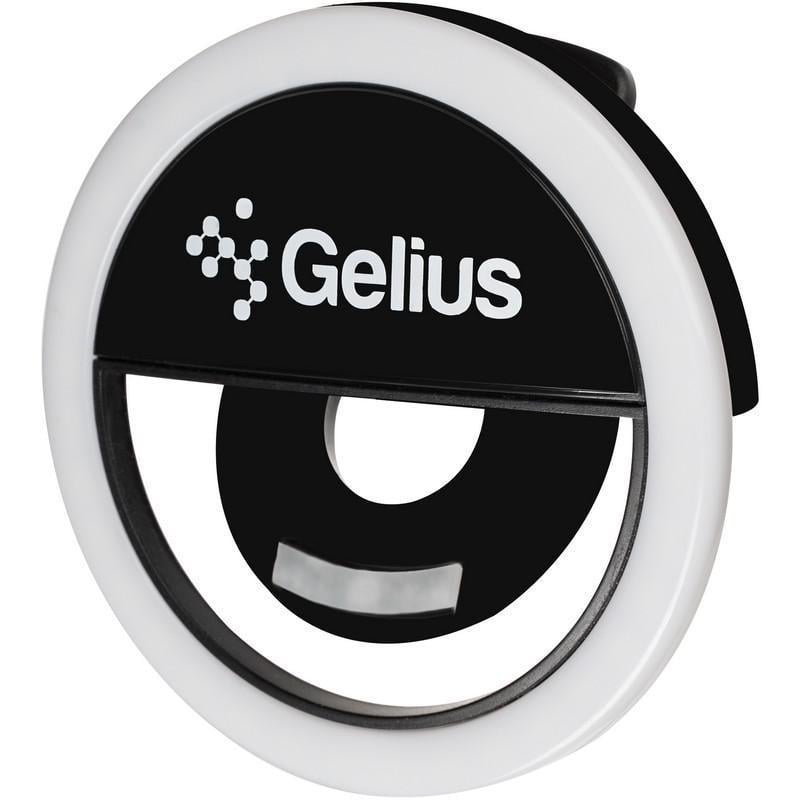 Лампа для селфи Gelius Pro GP-SR001 кольцевая Black - фото 1