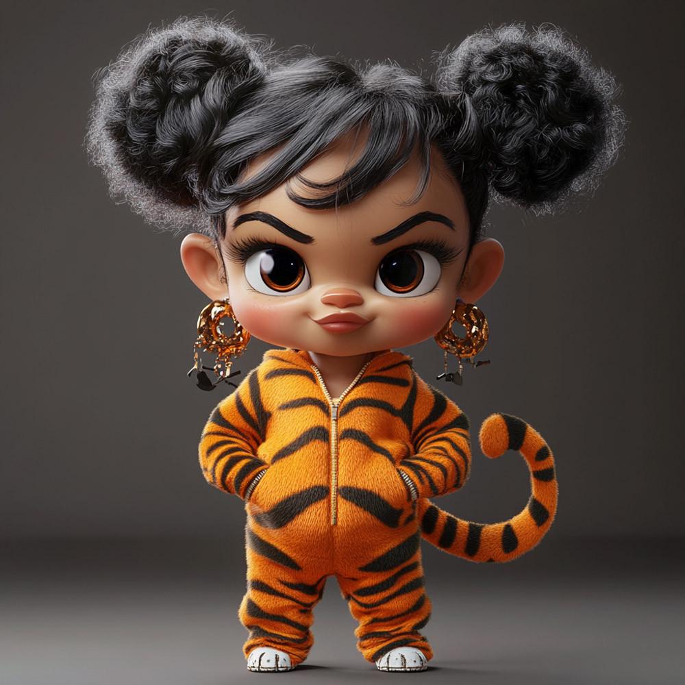 Алмазная мозаика Dream toys Тигровый стиль 20x20 см (S10104)