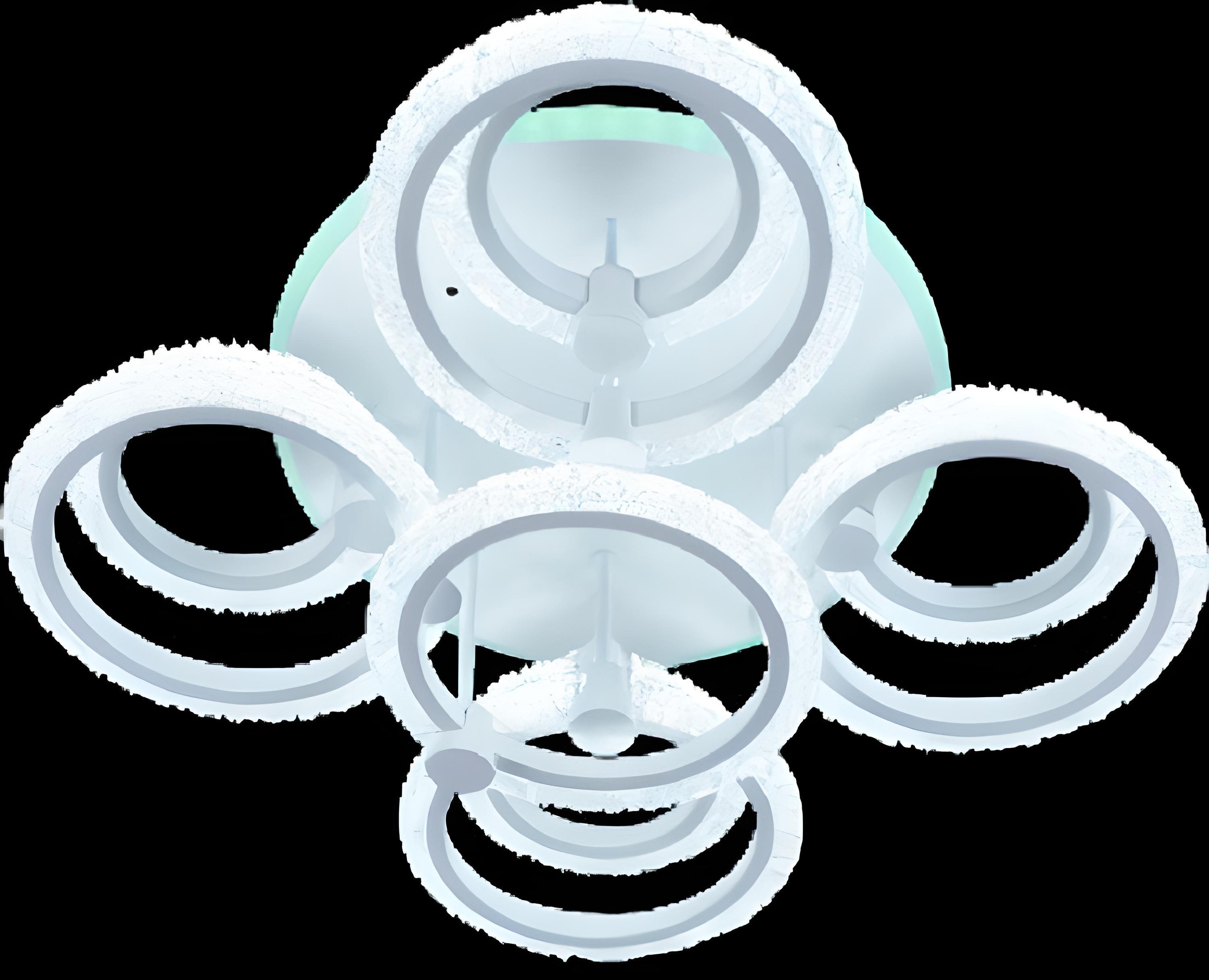 Люстра светодиодная Sirius LI8879/5+5B WH RGB 180 W 11 W акриловая