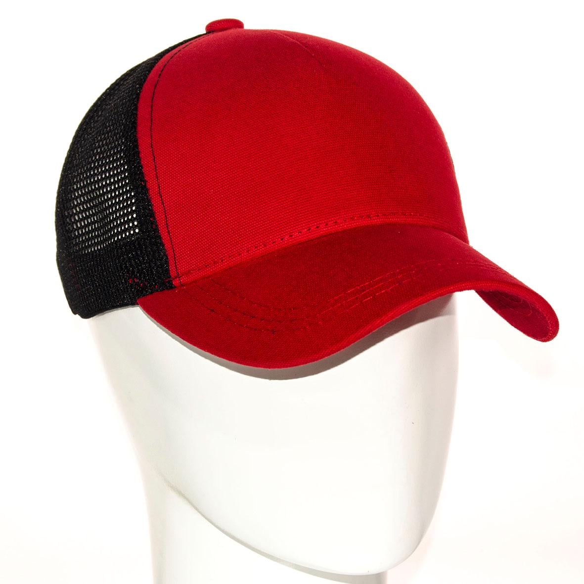 Бейсболка Alex BTH20888 летняя unisex котоновая р. 56-58 Красный