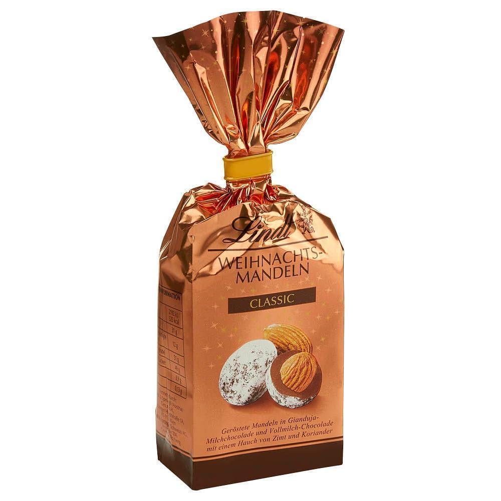 Шоколадні цукерки з мигдалем Lindt Weihnachts Mandeln Classic 100г (2454446422)