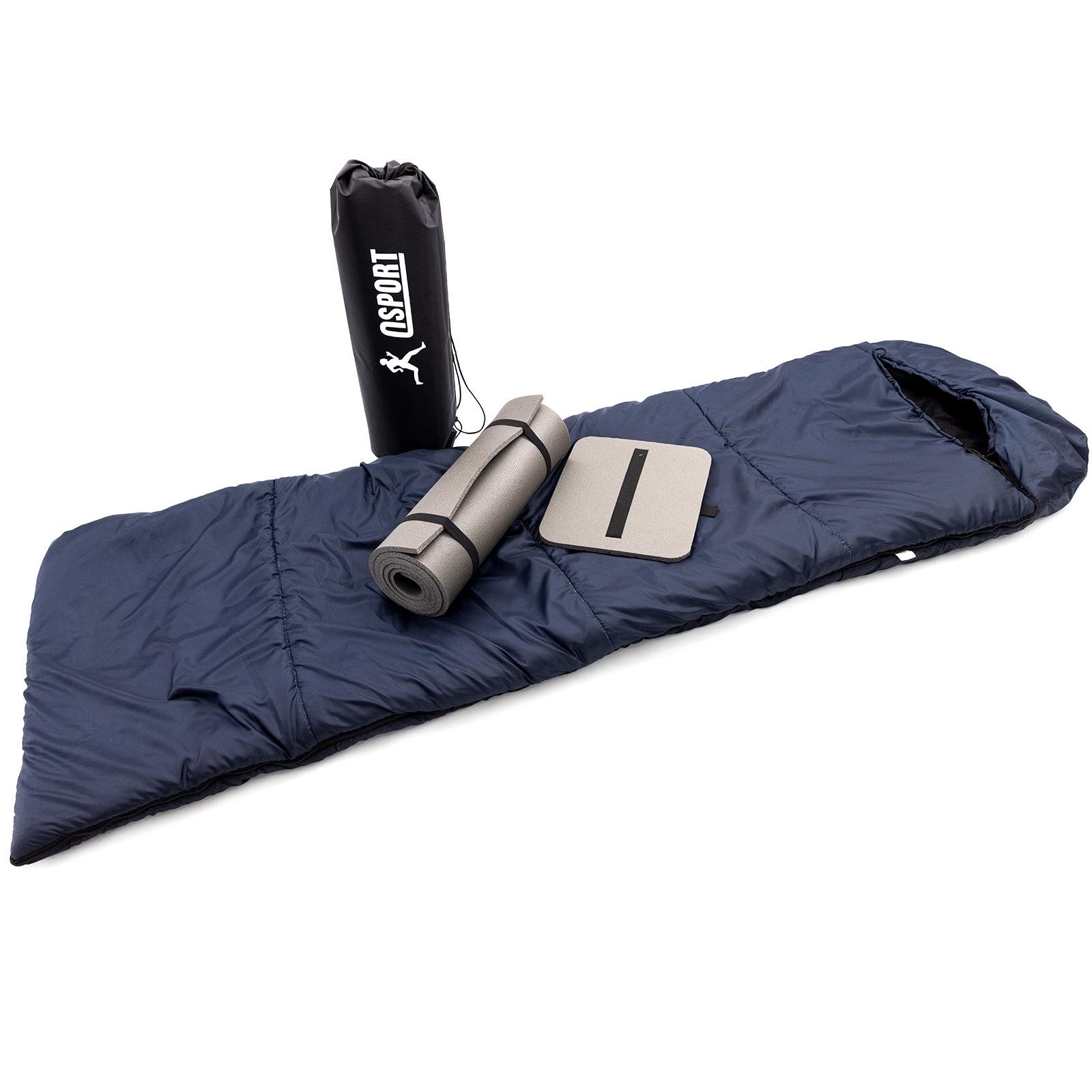Спальный мешок и коврик и сиденье OSPORT Lite Зима Темно-синий (n-0016) - фото 2