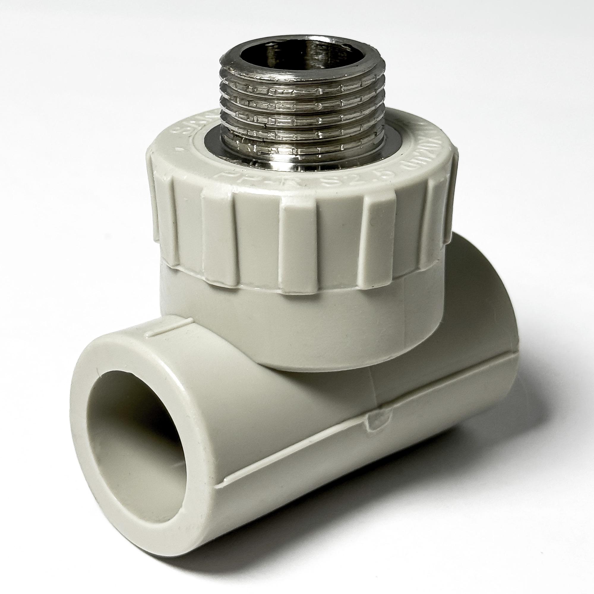 Трійник PP-R SANTAN 20х1/2"х20 із зовнішнім різьбленням - фото 2