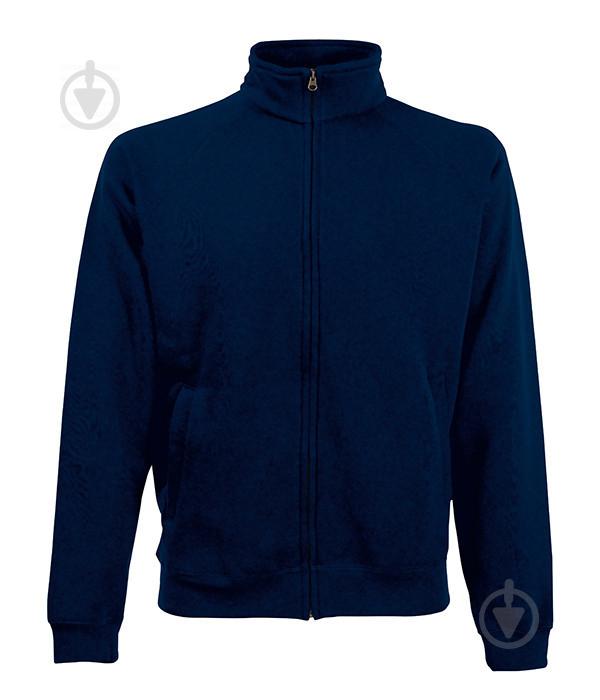 Толстовка Fruit of the Loom Классичний sweat jacket S Темно-Синій (0622300AZS)