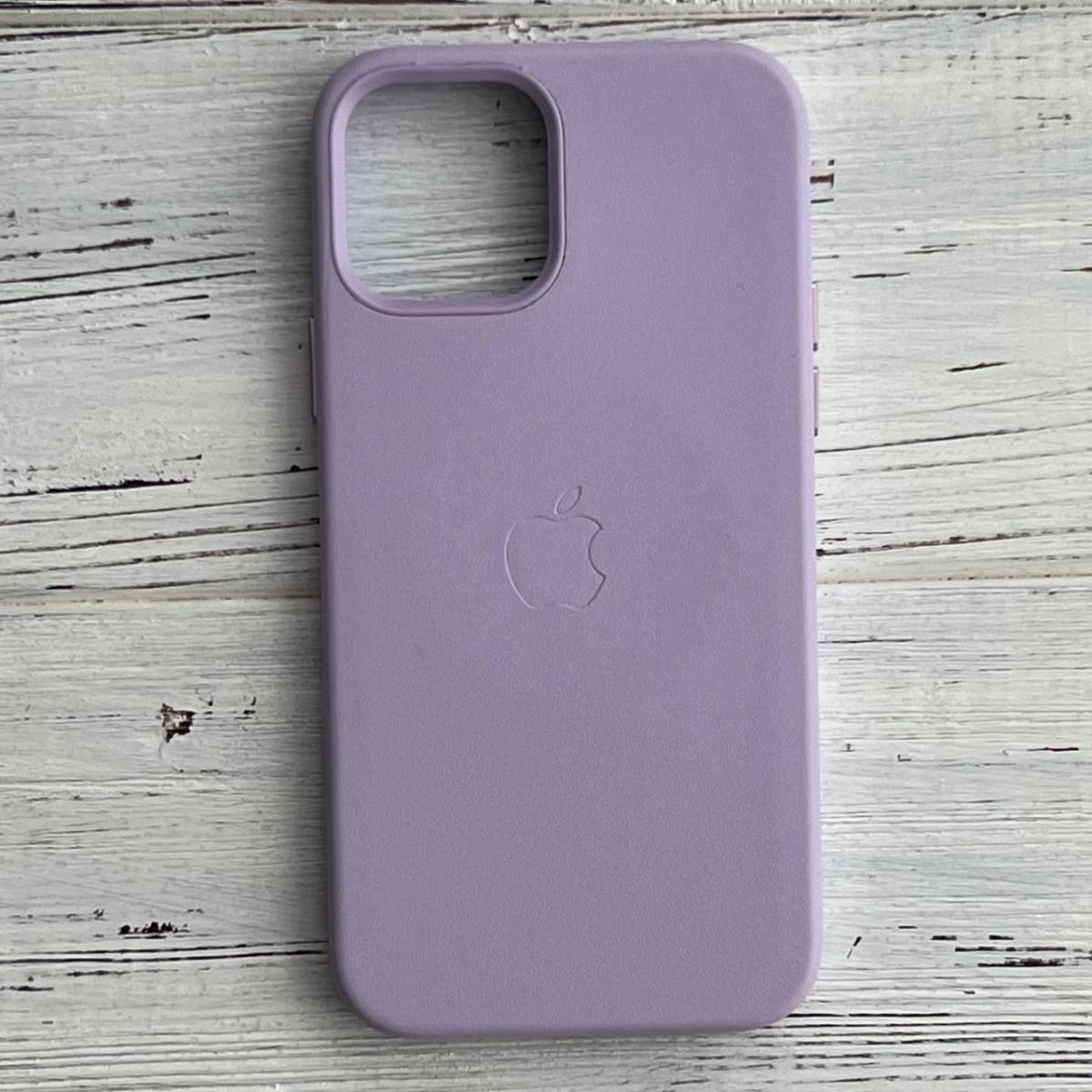 Кожаный Чехол Накладка Leather Case Для IPhone 12 Pro Max Lavender Grey