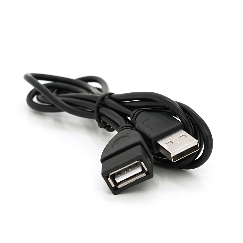Удлинитель VOLTRONIC USB 2,0 AM/AF Q250 1 м Черный (YUT_V2692)