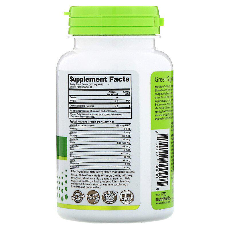 Хлорела Nutribiotic 500 мг 150 таблеток - фото 2