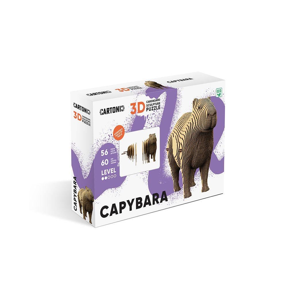 Пазл 3D картонный Cartonic CAPYBARA 56 деталей